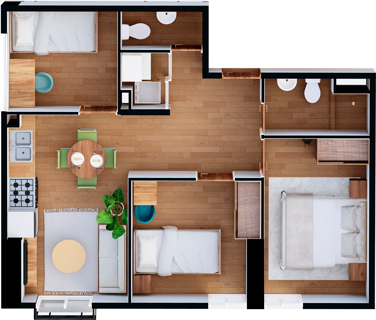 Plano del Apartamento E