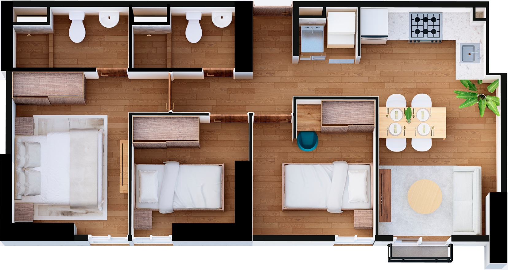 Plano del Apartamento A