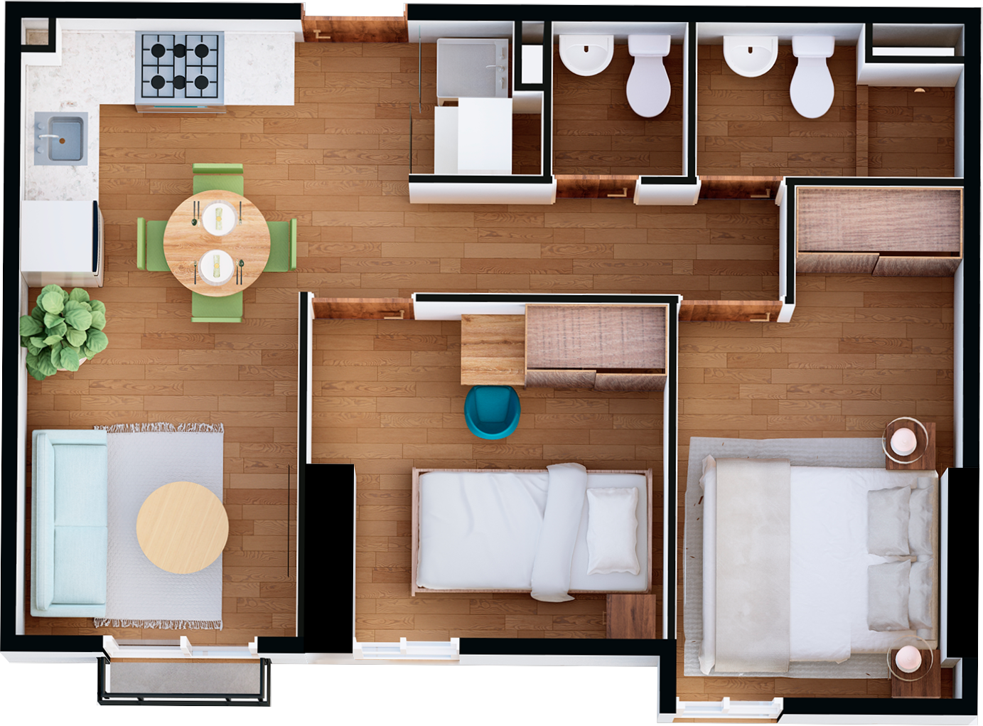 Plano del Apartamento B