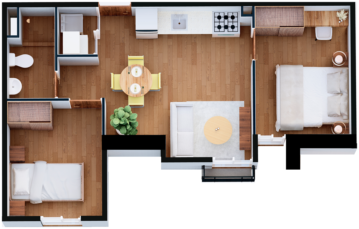 Plano del Apartamento D